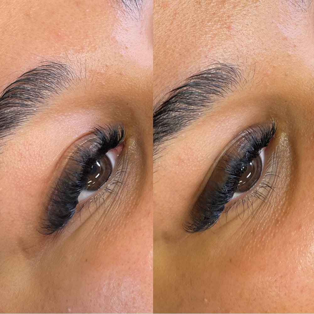 Lashes: Hybrid and Volume. Willing to try new styles on different people